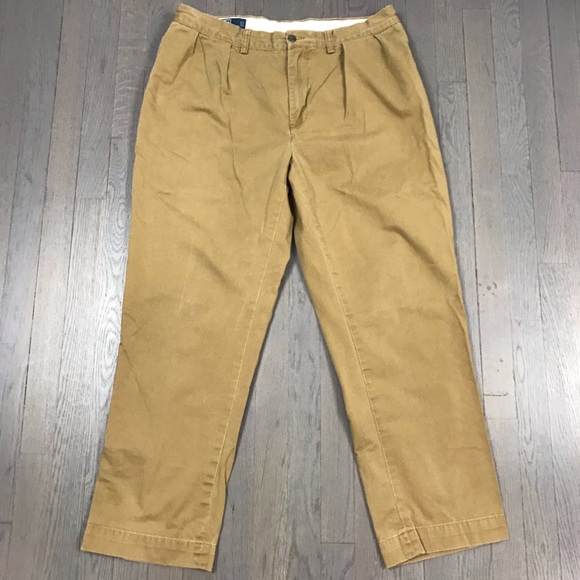 polo pleated khaki pants